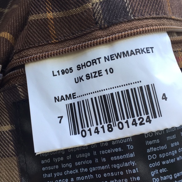 Barbour Like New Short Newmarket Jacket 6 - Picture 8 of 8